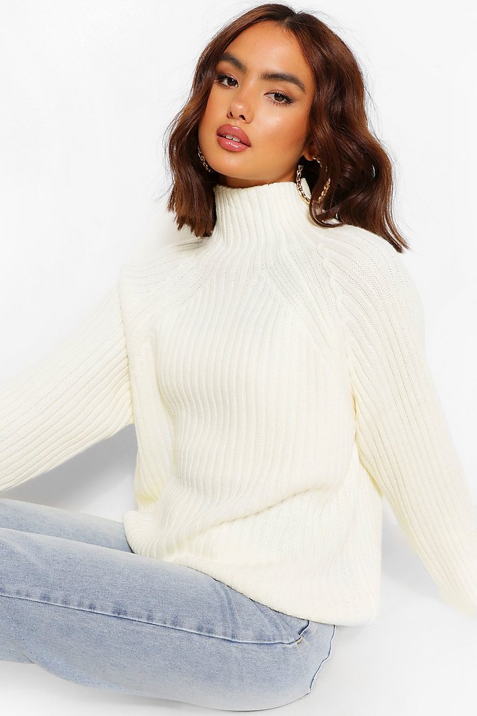 Pull côtelé col roulé | boohoo Pull côtelé col roulé | boohoo