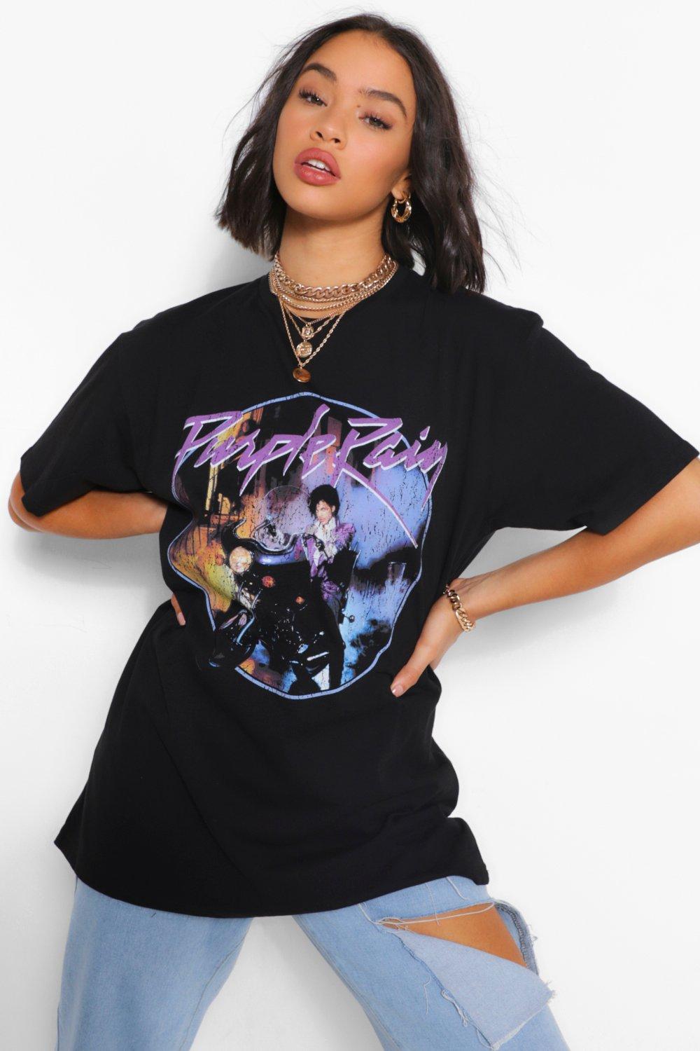 Purple rain store t shirt boohoo