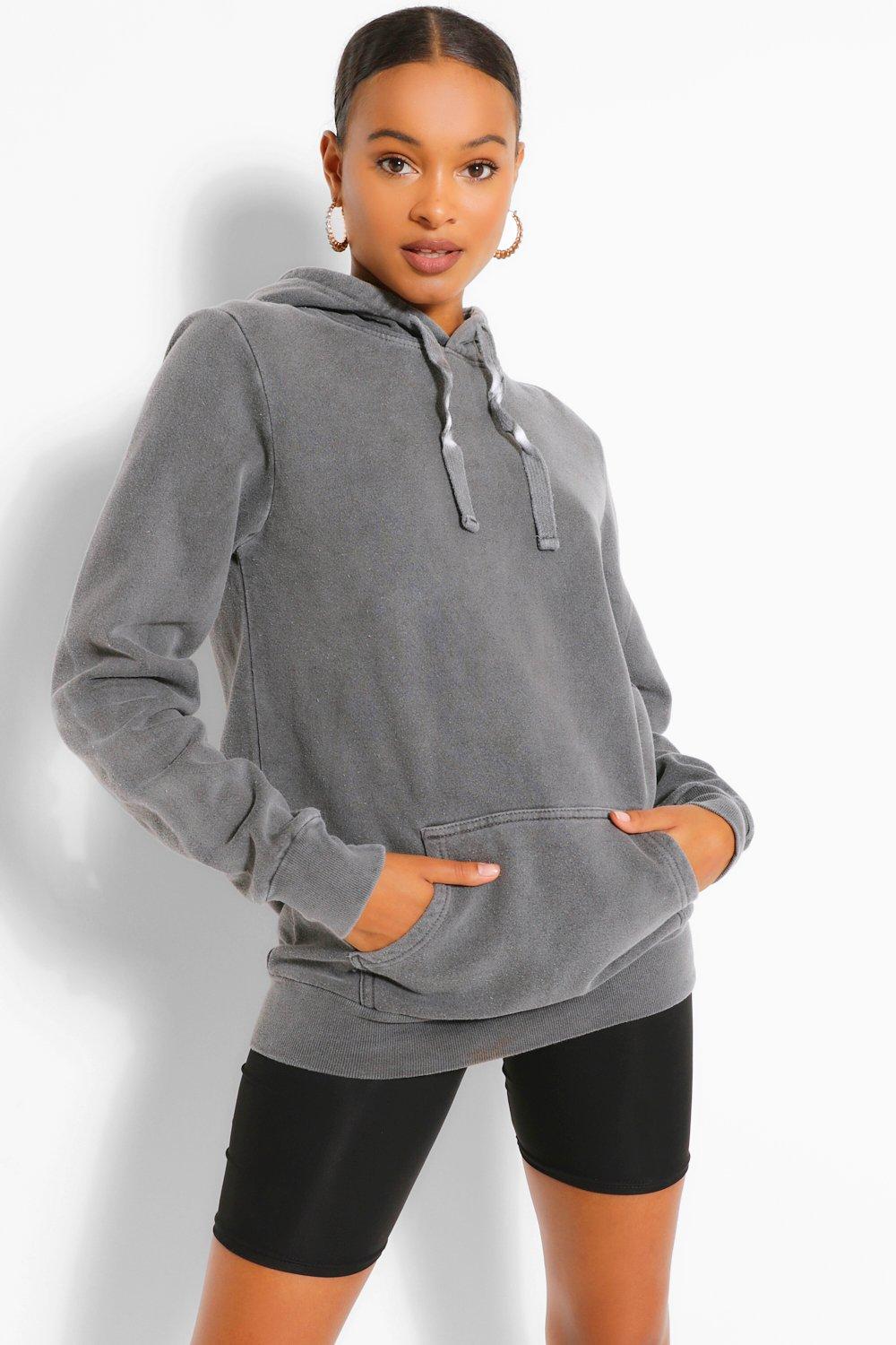 Grey discount hoodie boohoo