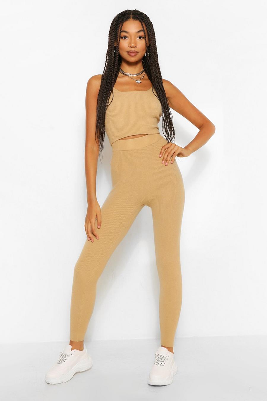 Camel Rib Knit Co-Ord image number 1