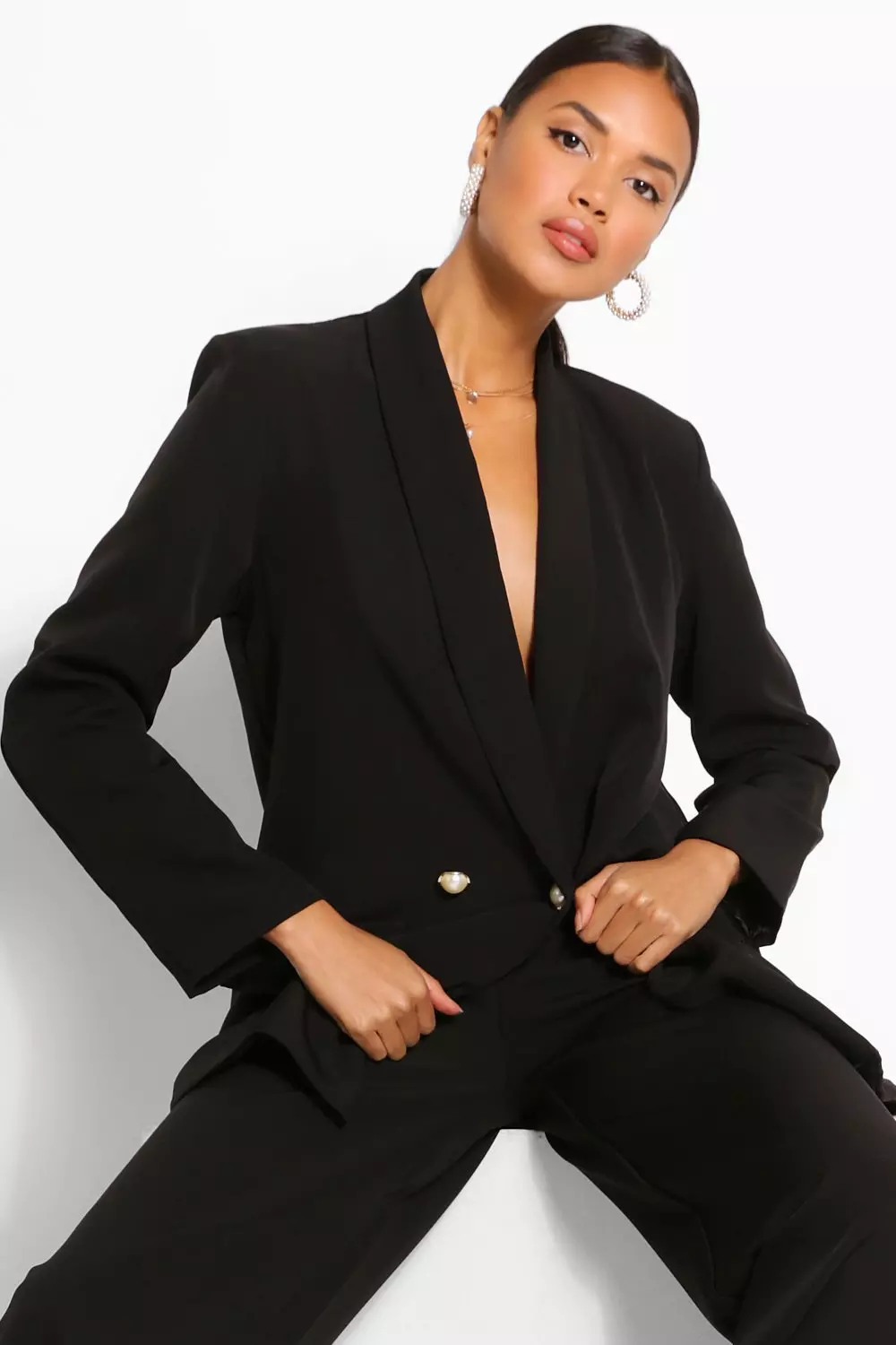 Black Blazer Set