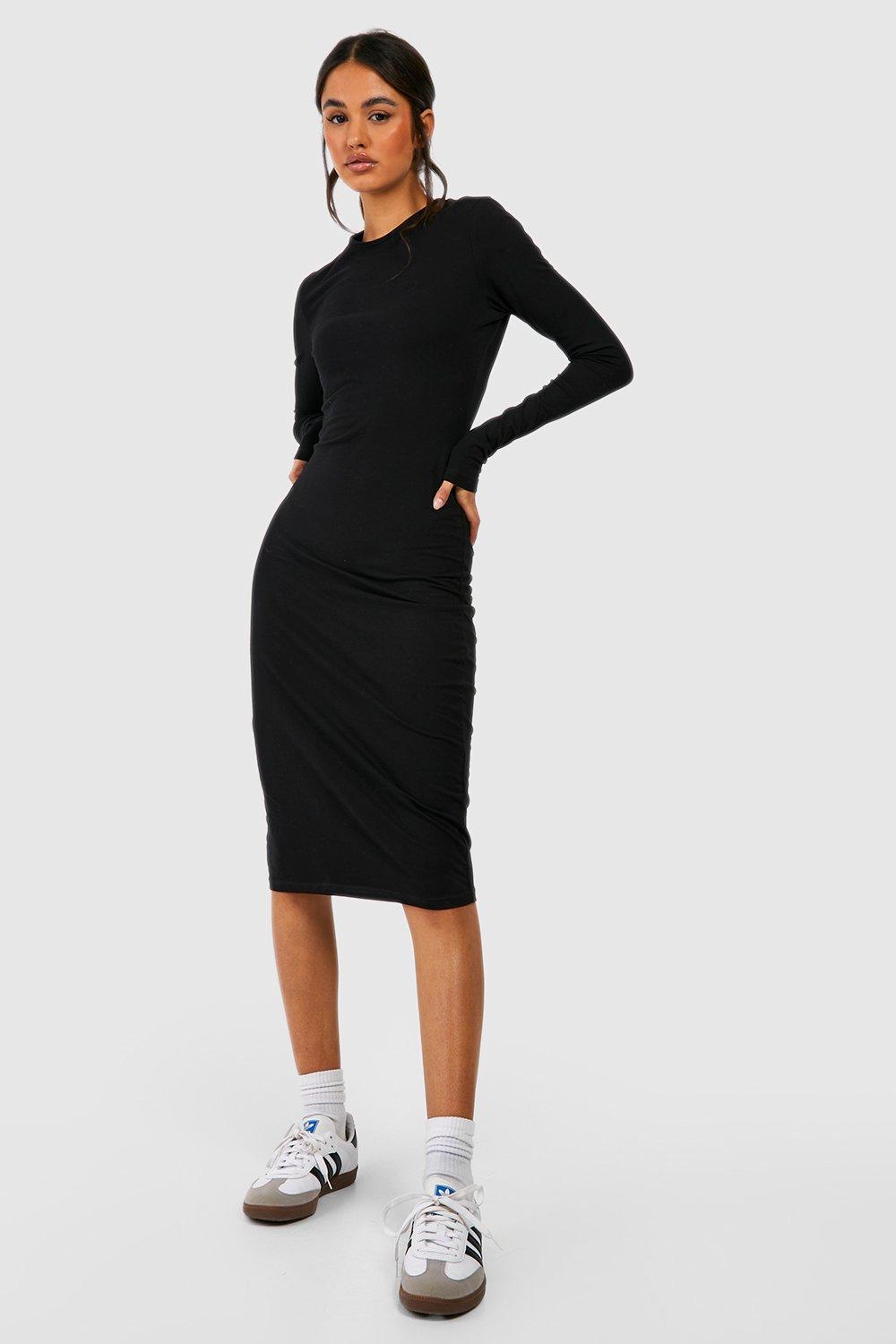 Long sleeve ankle 2024 length bodycon dress