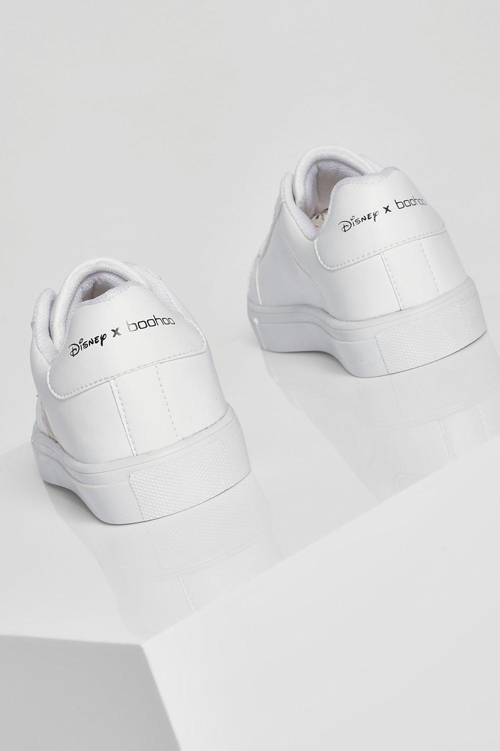 boohoo white trainers