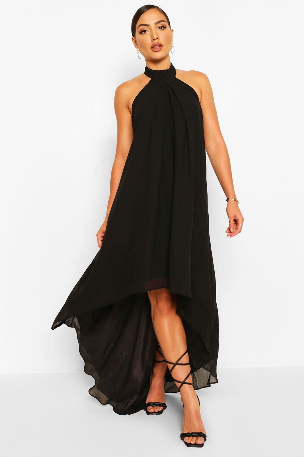 boohoo high low dress