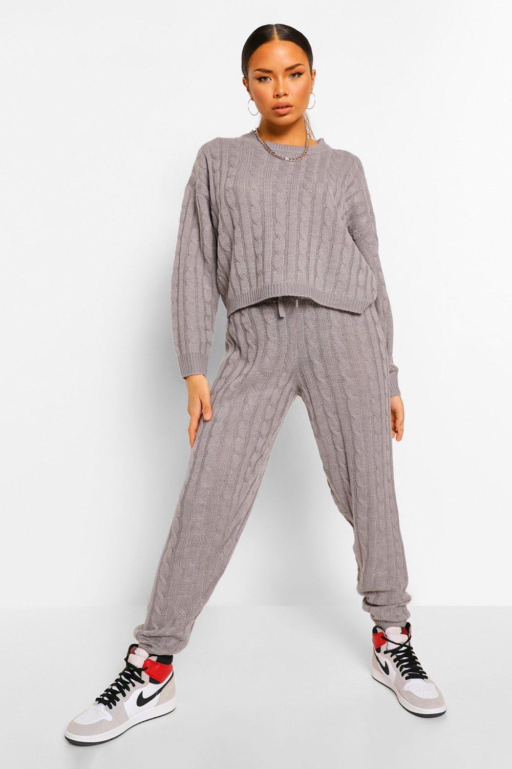 Cable knitted co ord sale