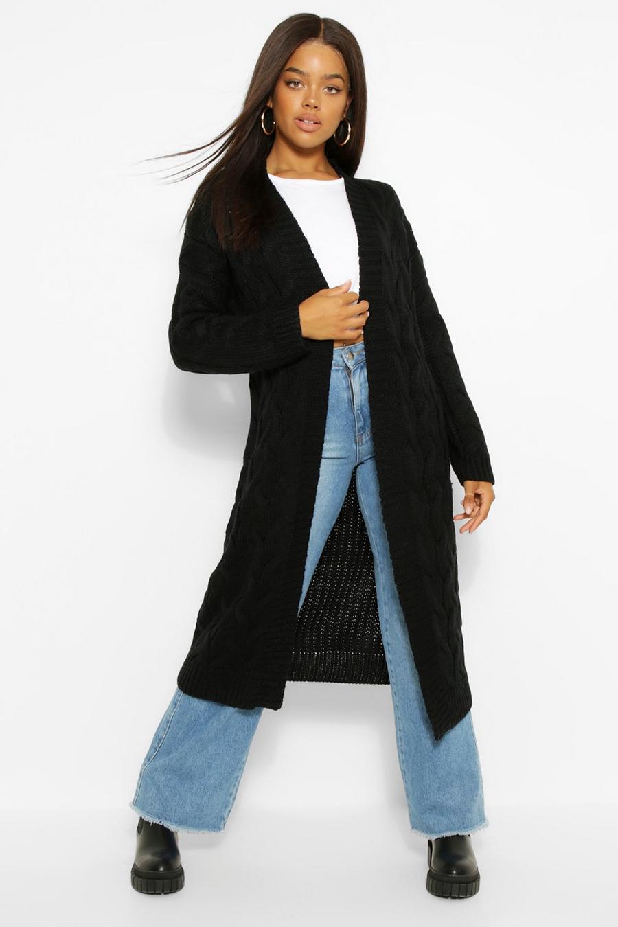 Cable Knit Maxi Cardigan image number 1