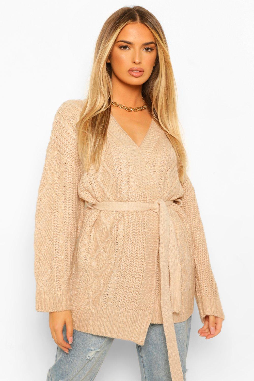 knit wrap cardigan