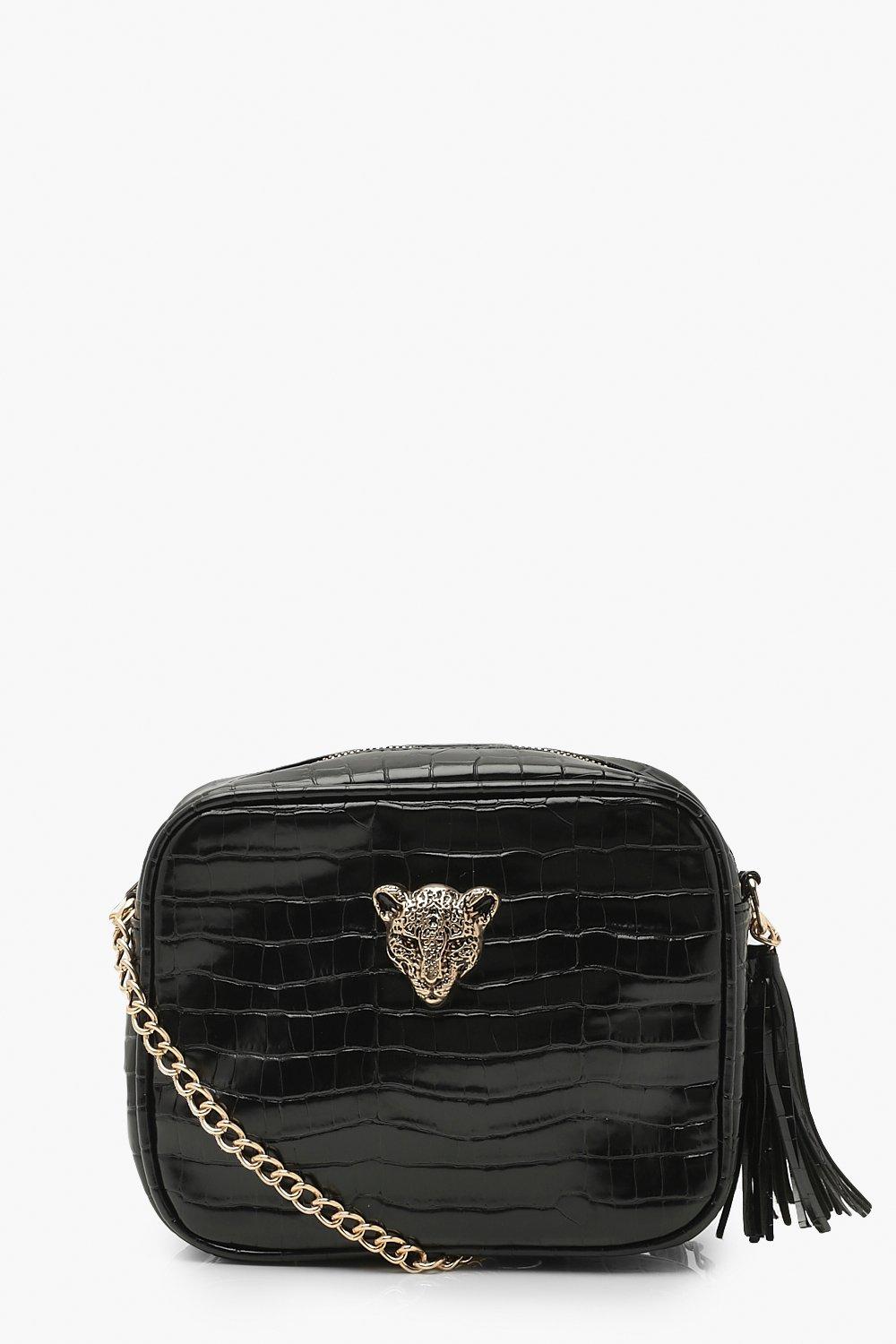 boohoo black tote bag