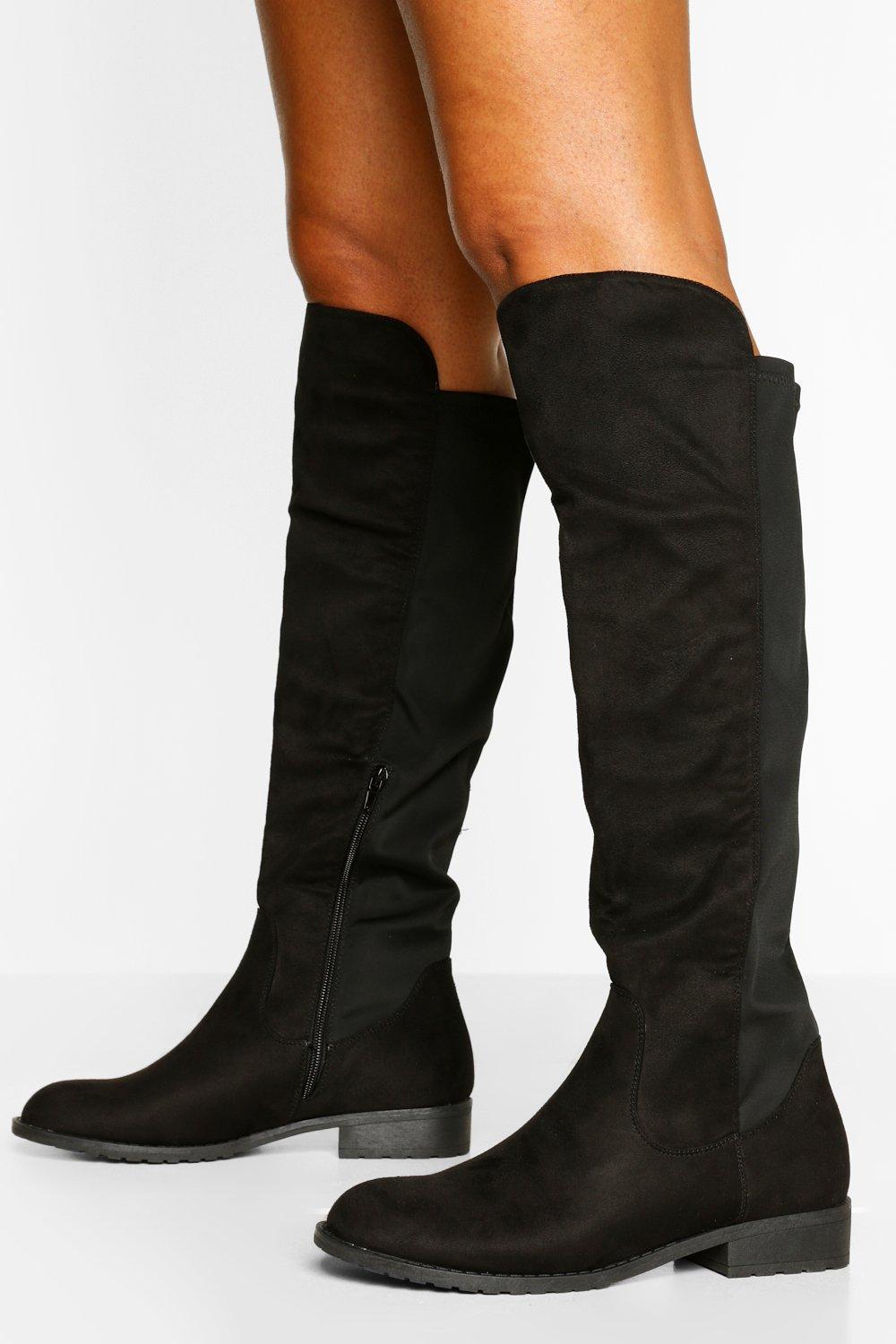 bottes hautes mollets larges