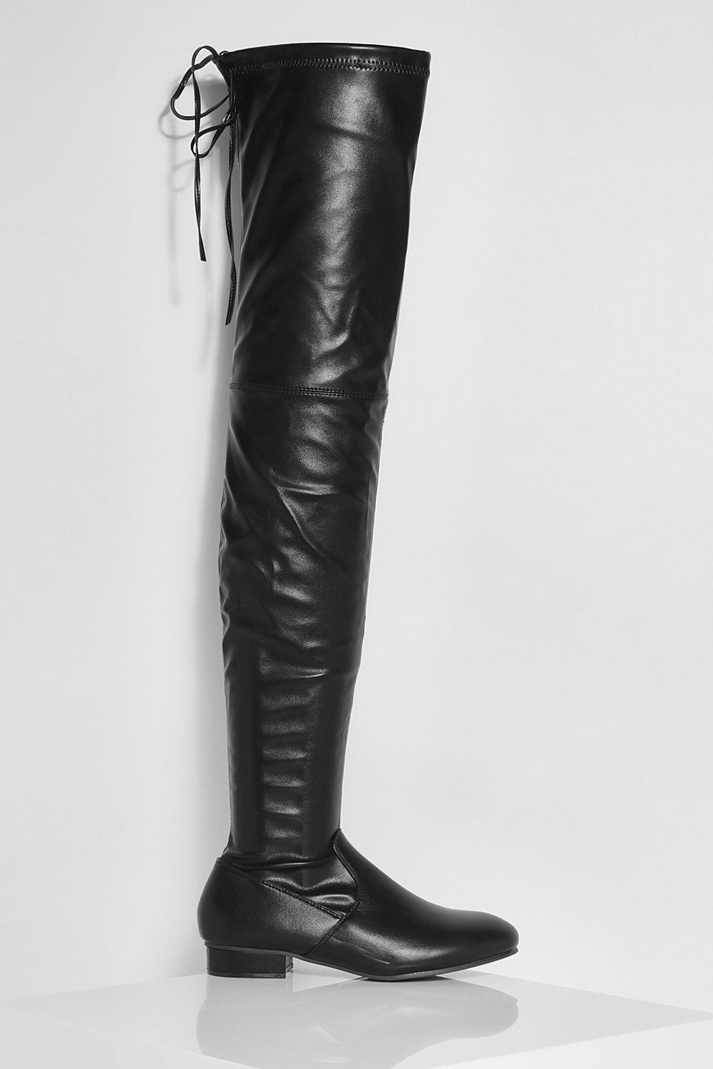 Flat over the knee boots 2024 wide calf