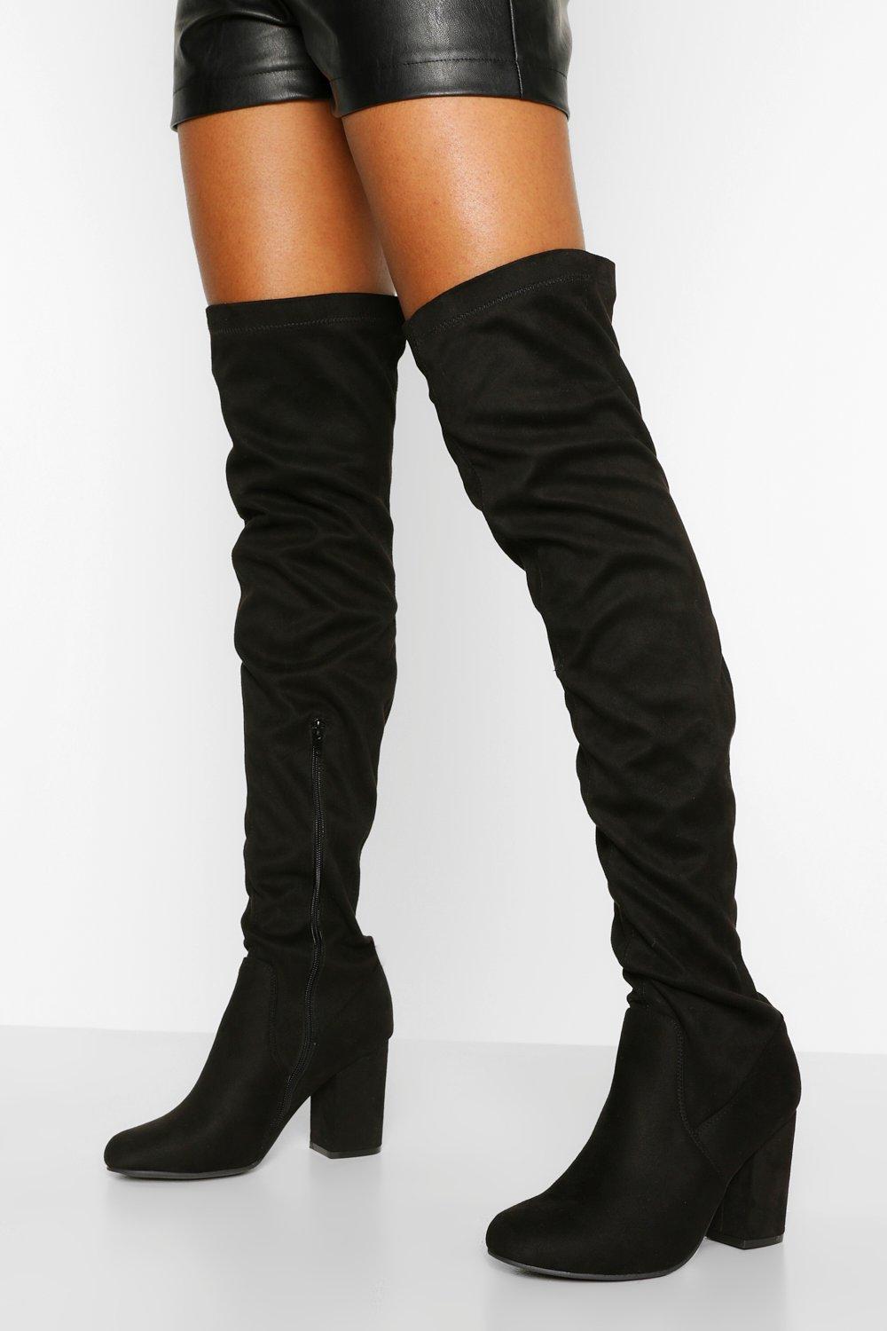 tall block heels
