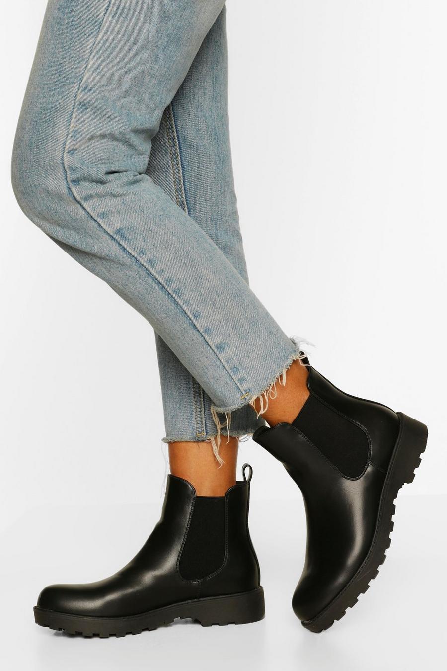 Black Chunky chelseaboots image number 1