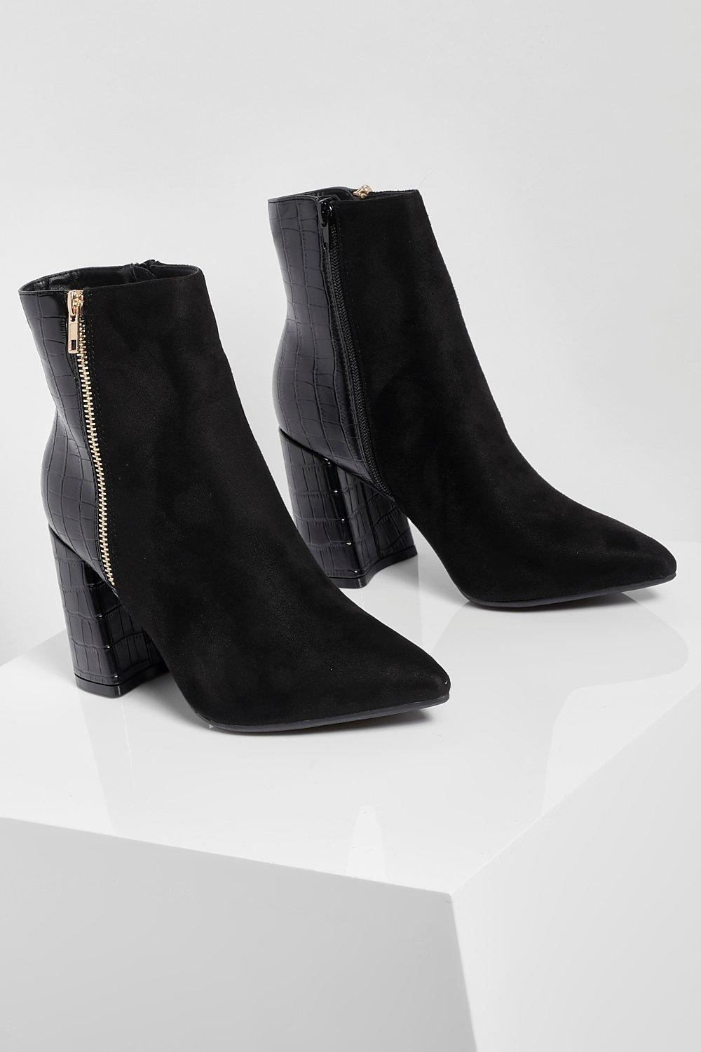 Bottines discount bi matière