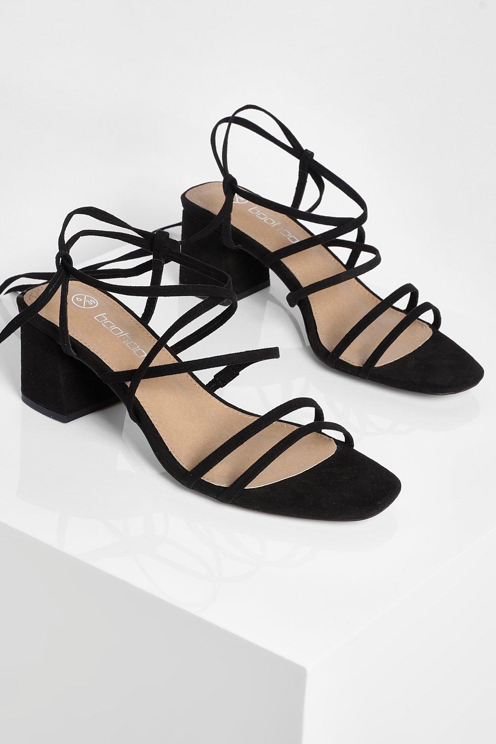 New Look Multi Strap Block Heel Sandal in Black