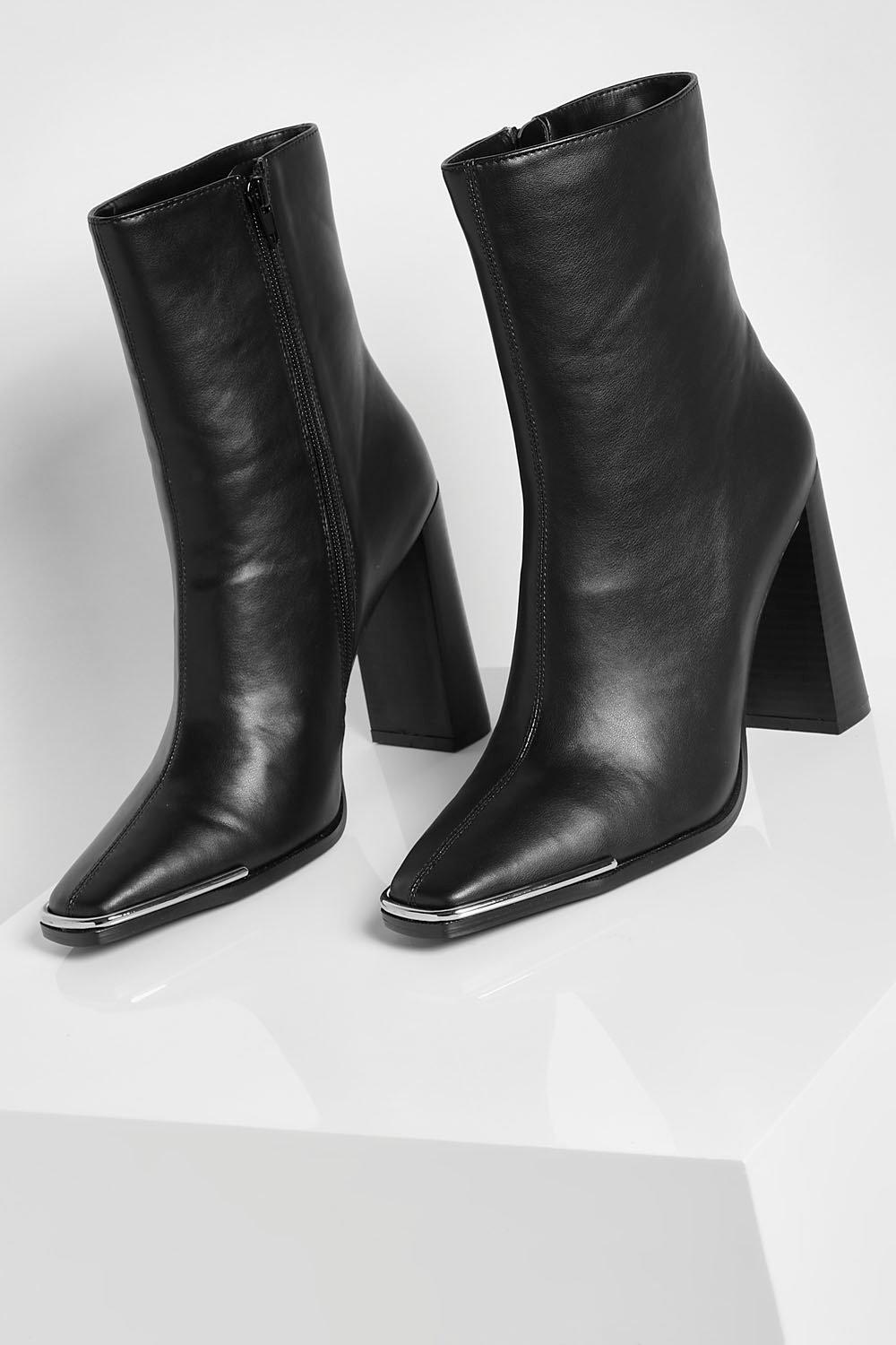 Bottines bout metallique on sale