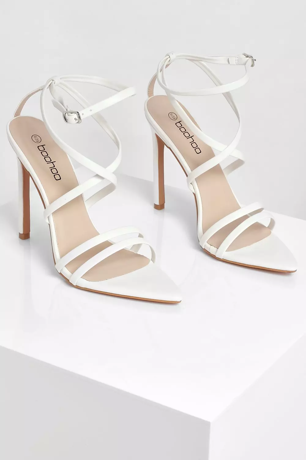 Boohoo reflective hot sale heels