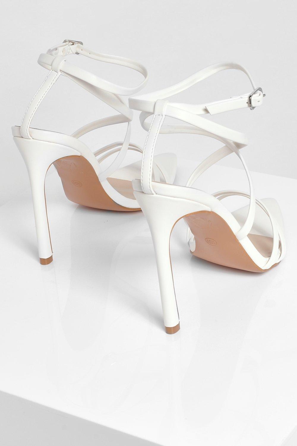 White pointed best sale stiletto heels