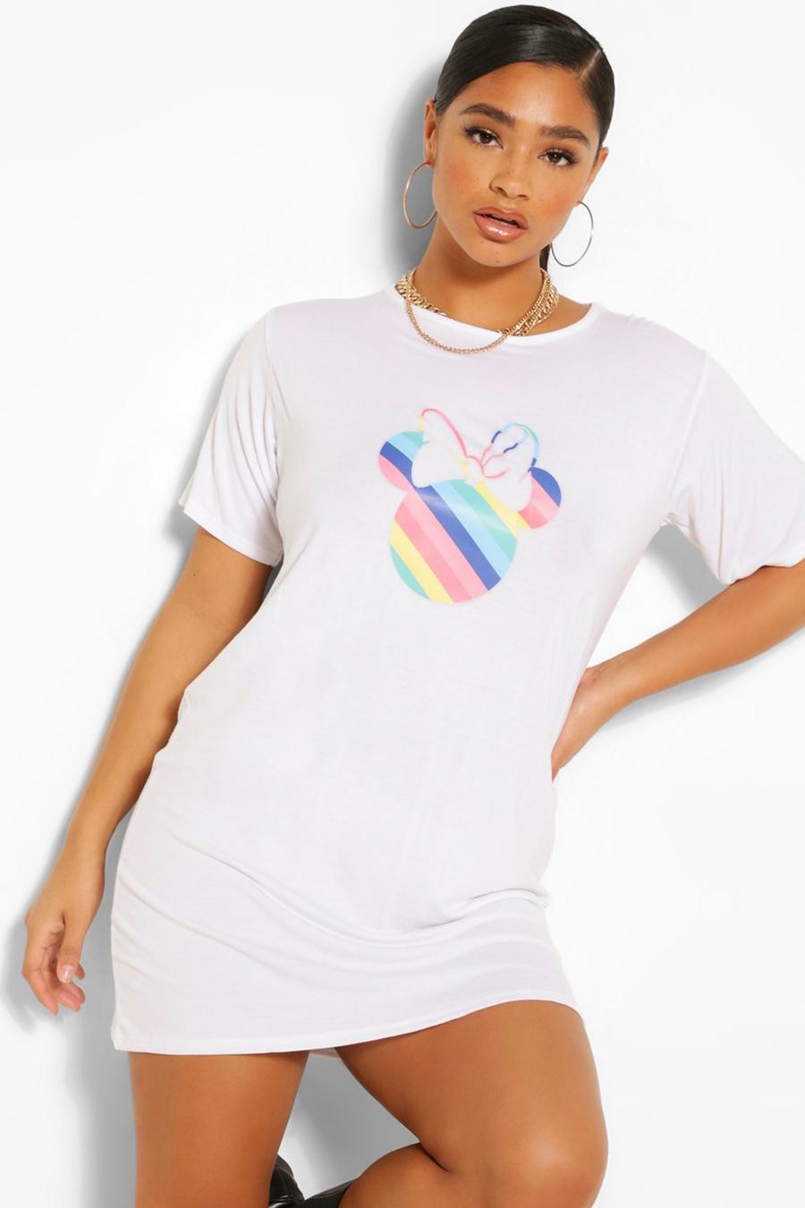 PLUS Disney Rainbow Minnie T-Shirt Dress image number 1