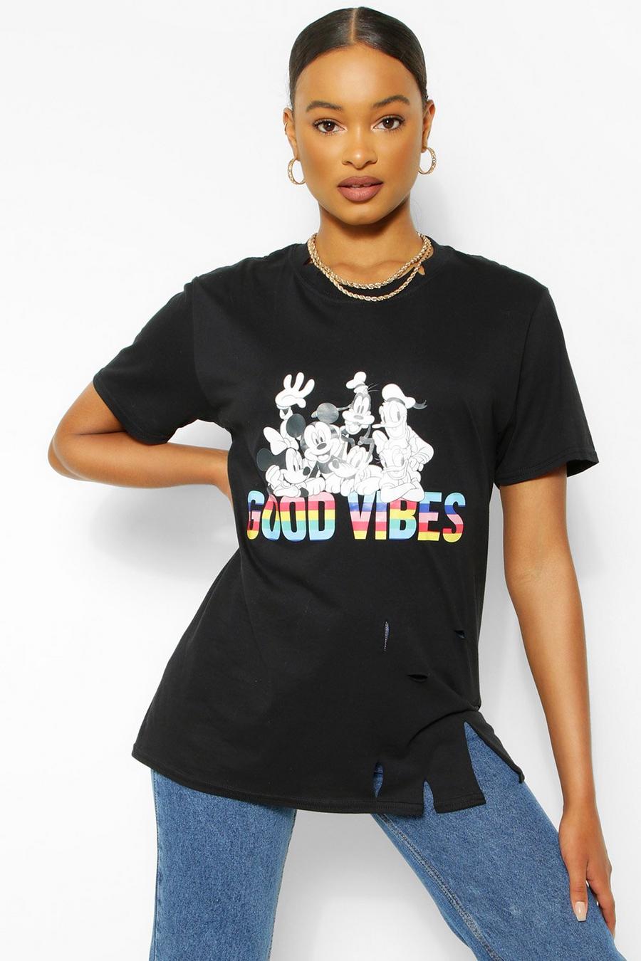 Versleten Good Vibes Disney T-Shirt image number 1