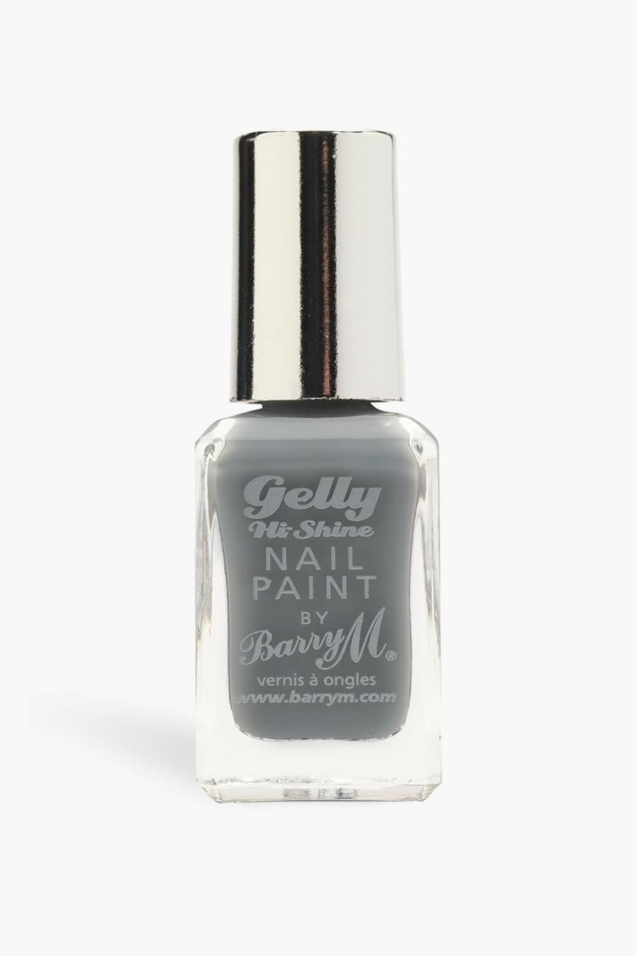 Grey Barry M Gelly Hi Shine Nail Paint Chai image number 1