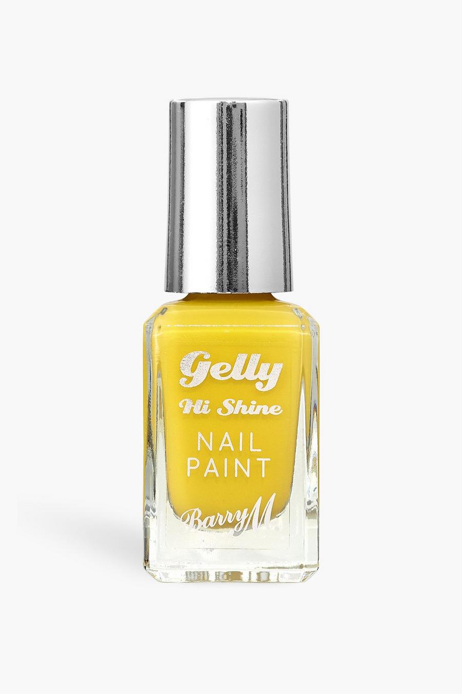 Yellow Barry M Gelly Hi Shine Nail Paint Banana image number 1