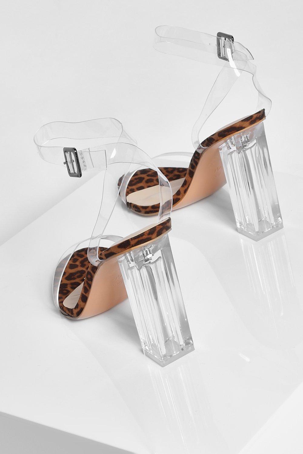 wide width leopard heels