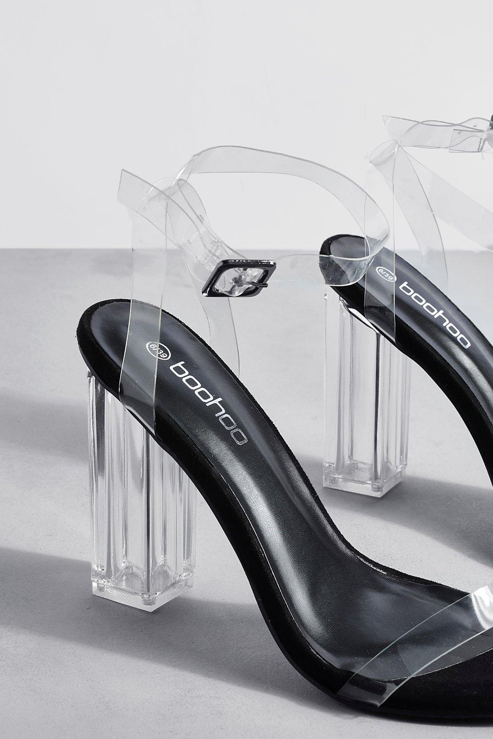 Boohoo hotsell perspex heels