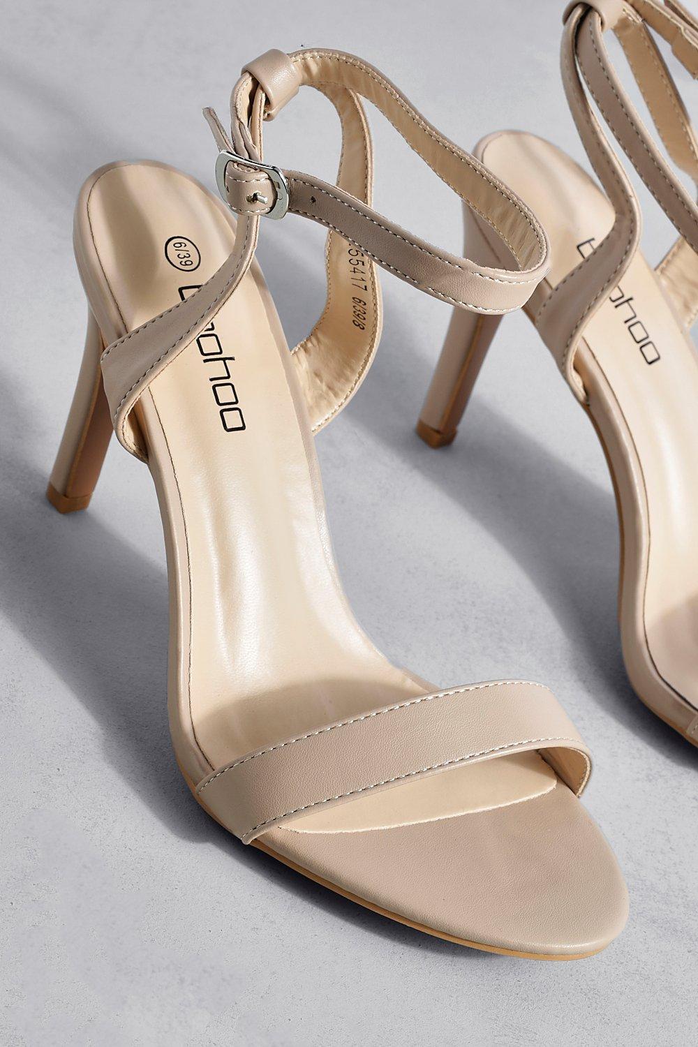 Nude deals heels boohoo