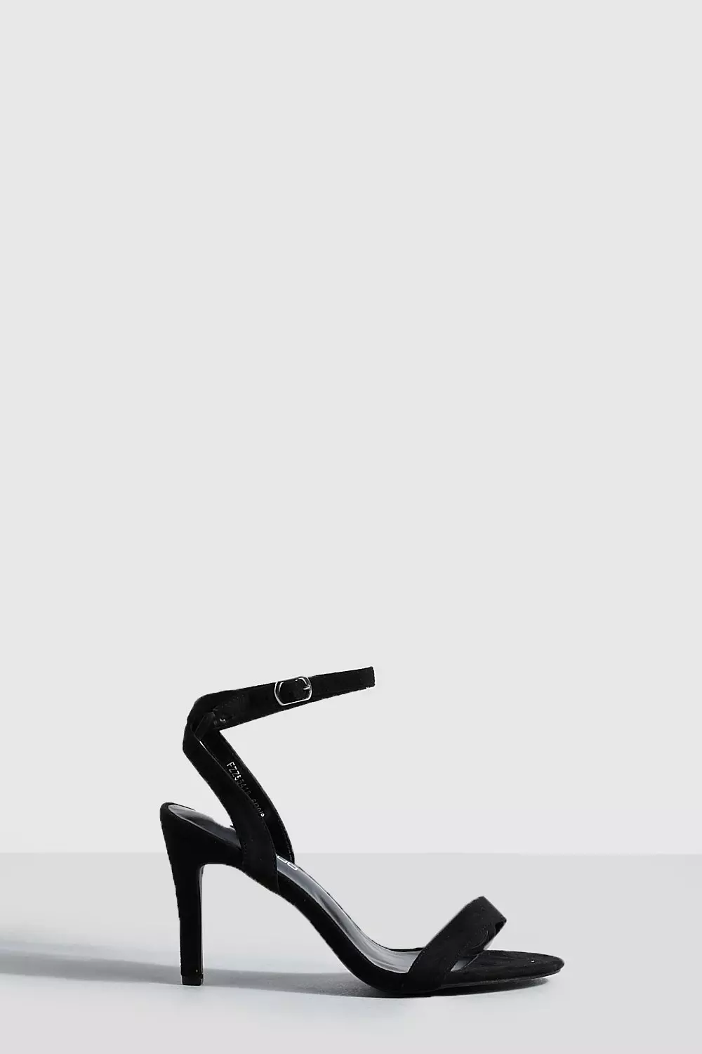 Black barely there heels wide outlet fit