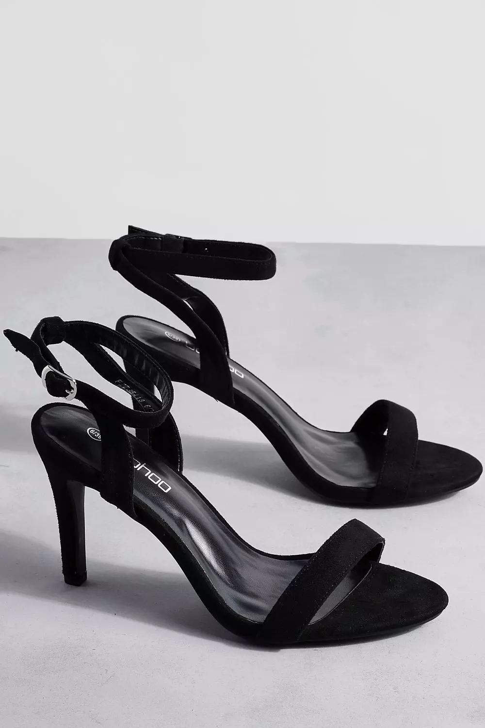 Black Wide Fit Barely There Heels alternative image