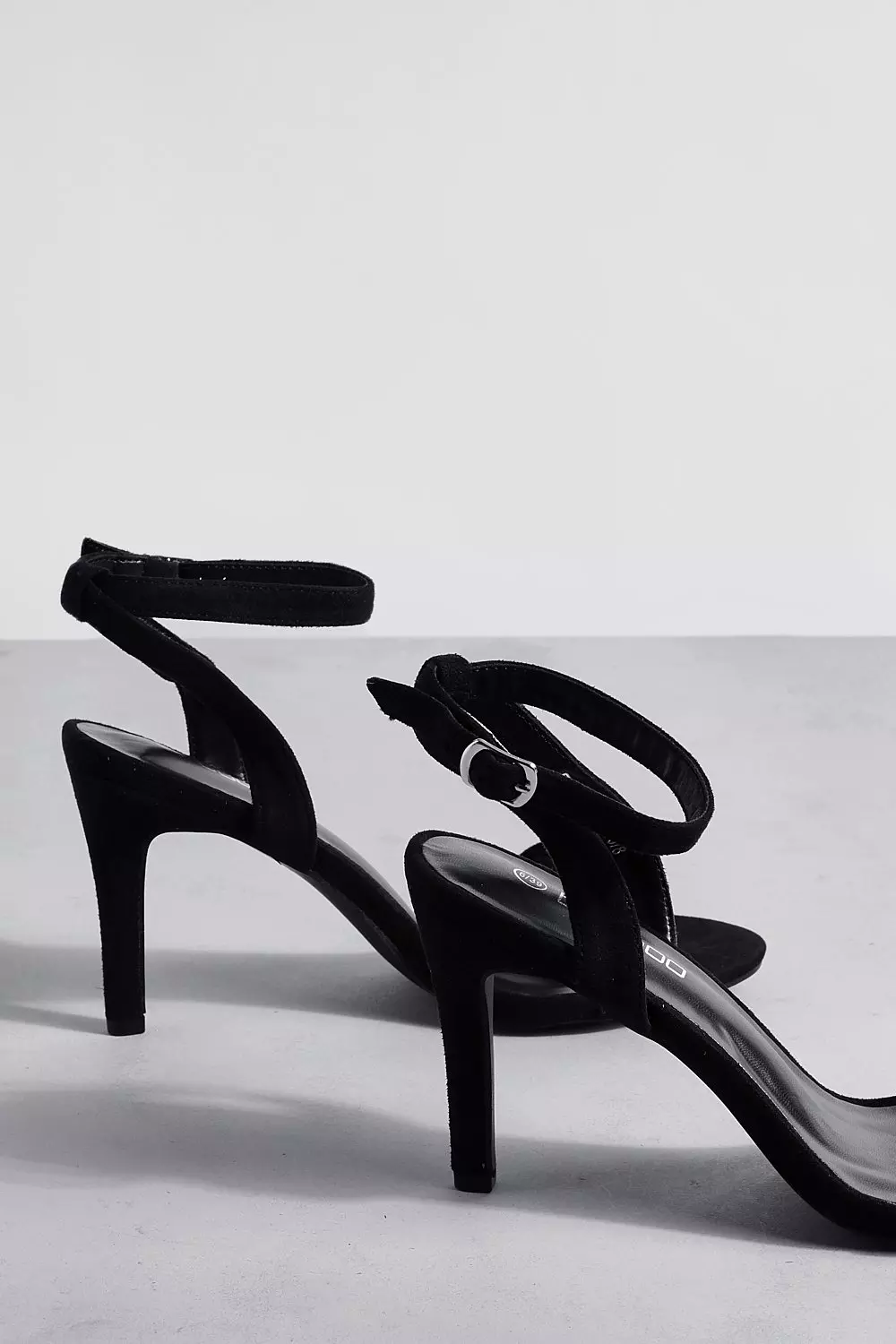 Black Wide Fit Barely There Heels alternative image