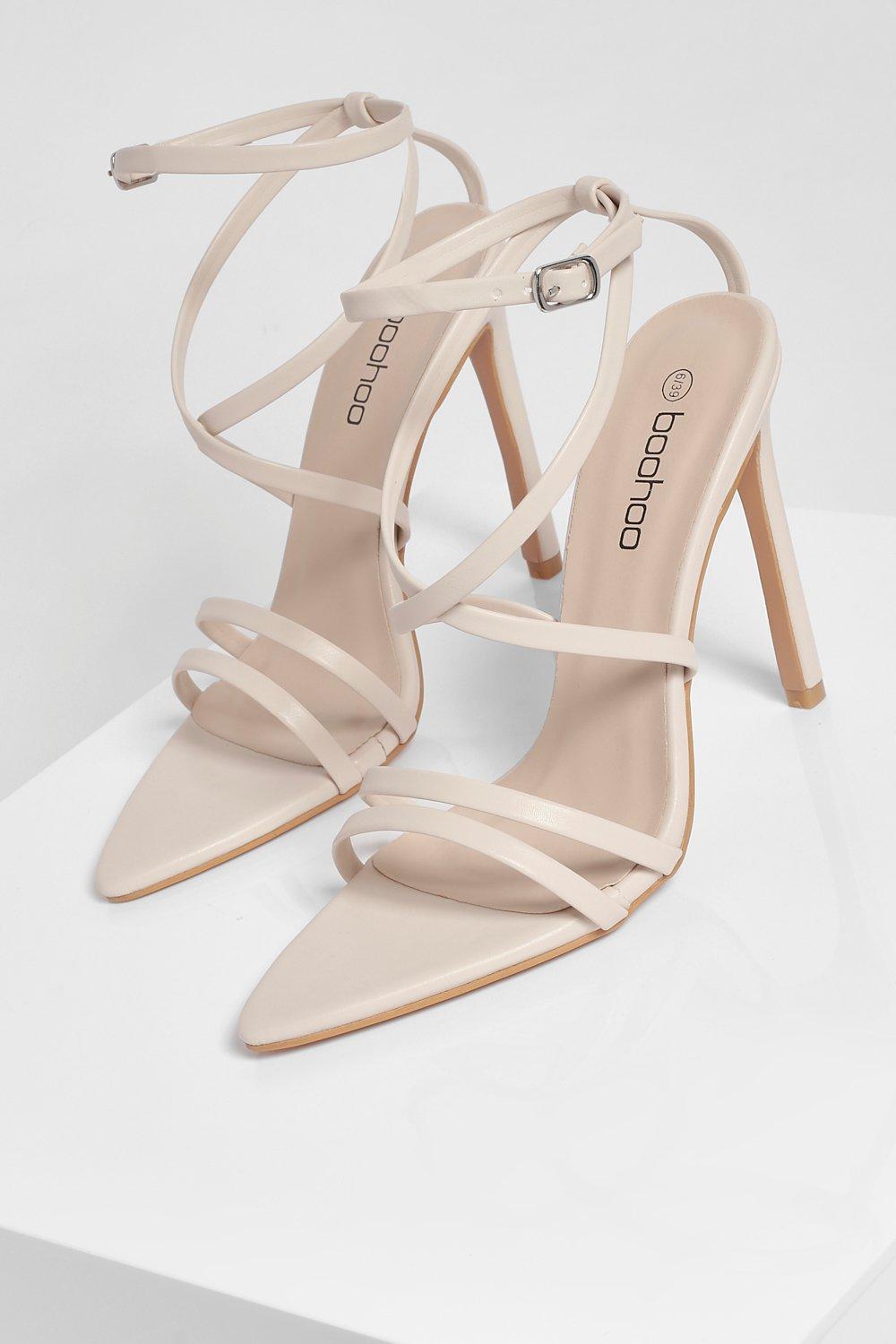 boohoo strappy heels