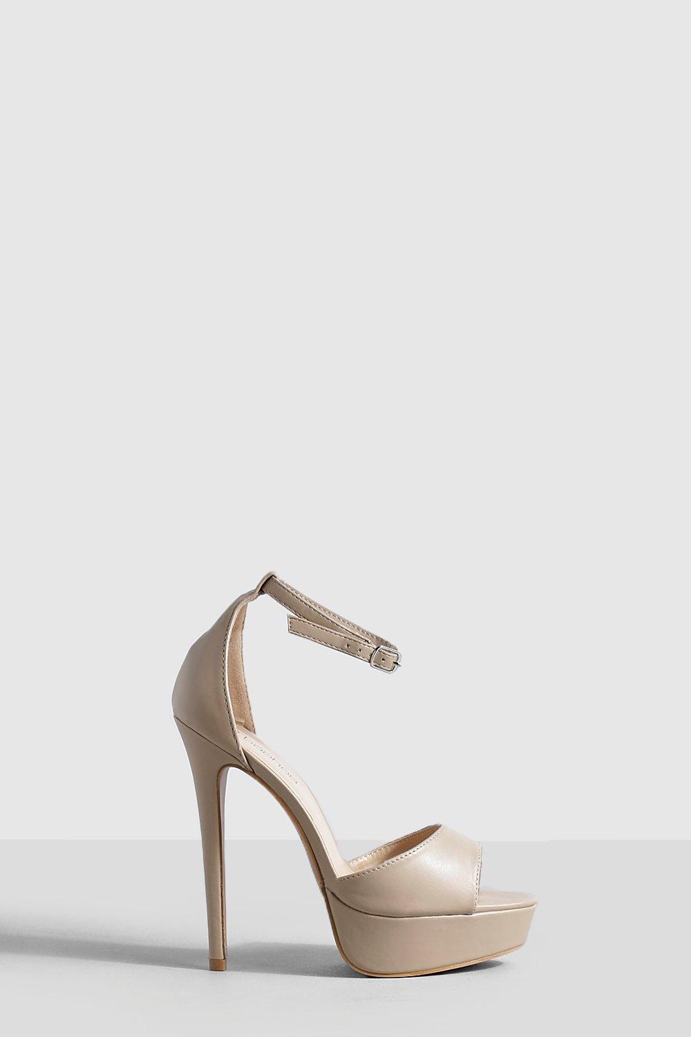 Wide fit nude high sales heels