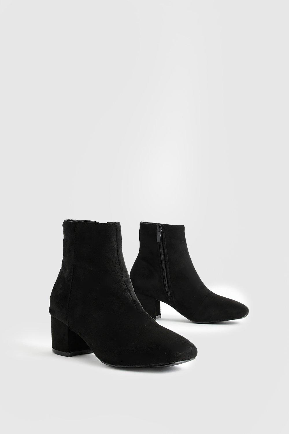 Bottines petit talon carré hotsell