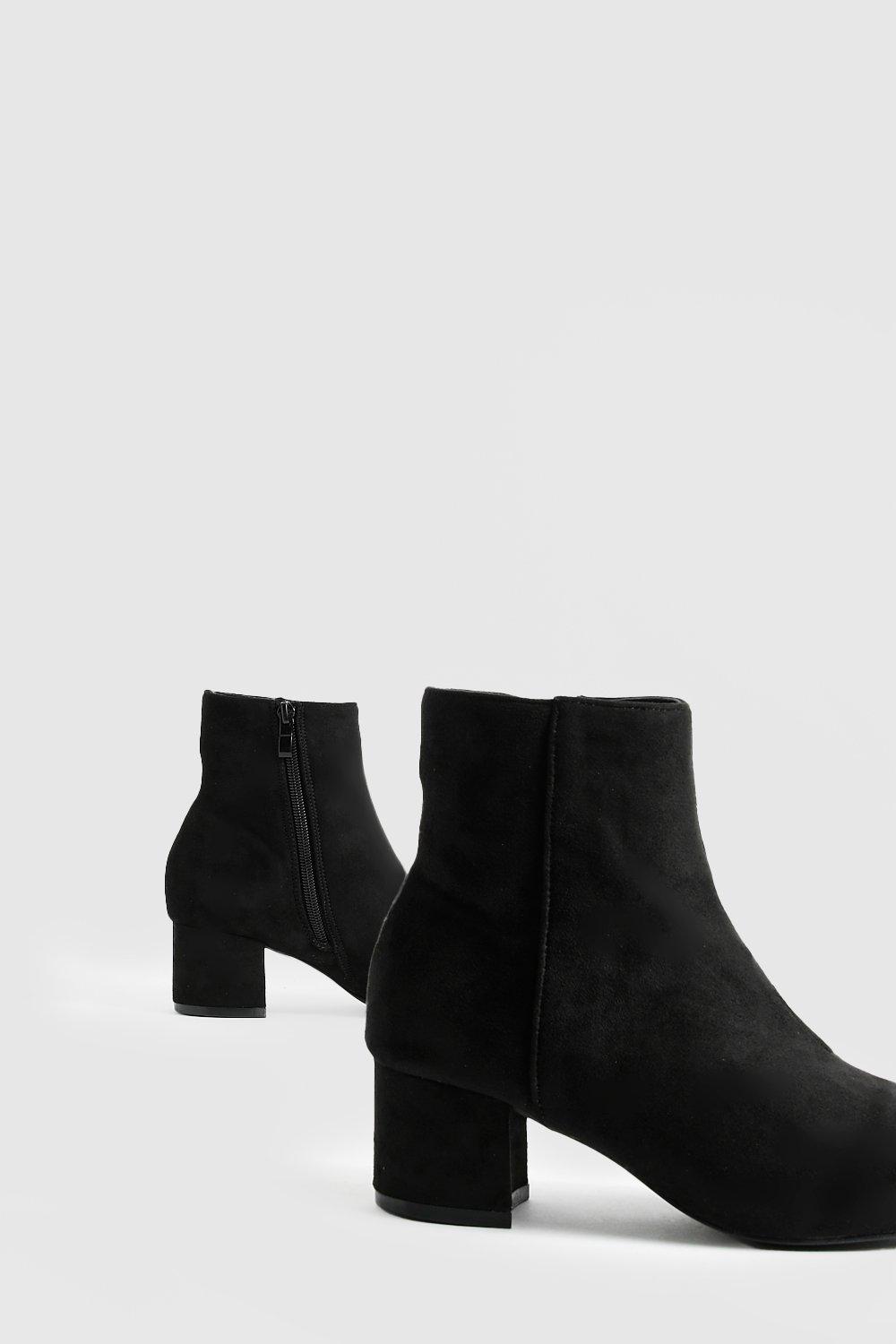 bottines femme noir petit talon