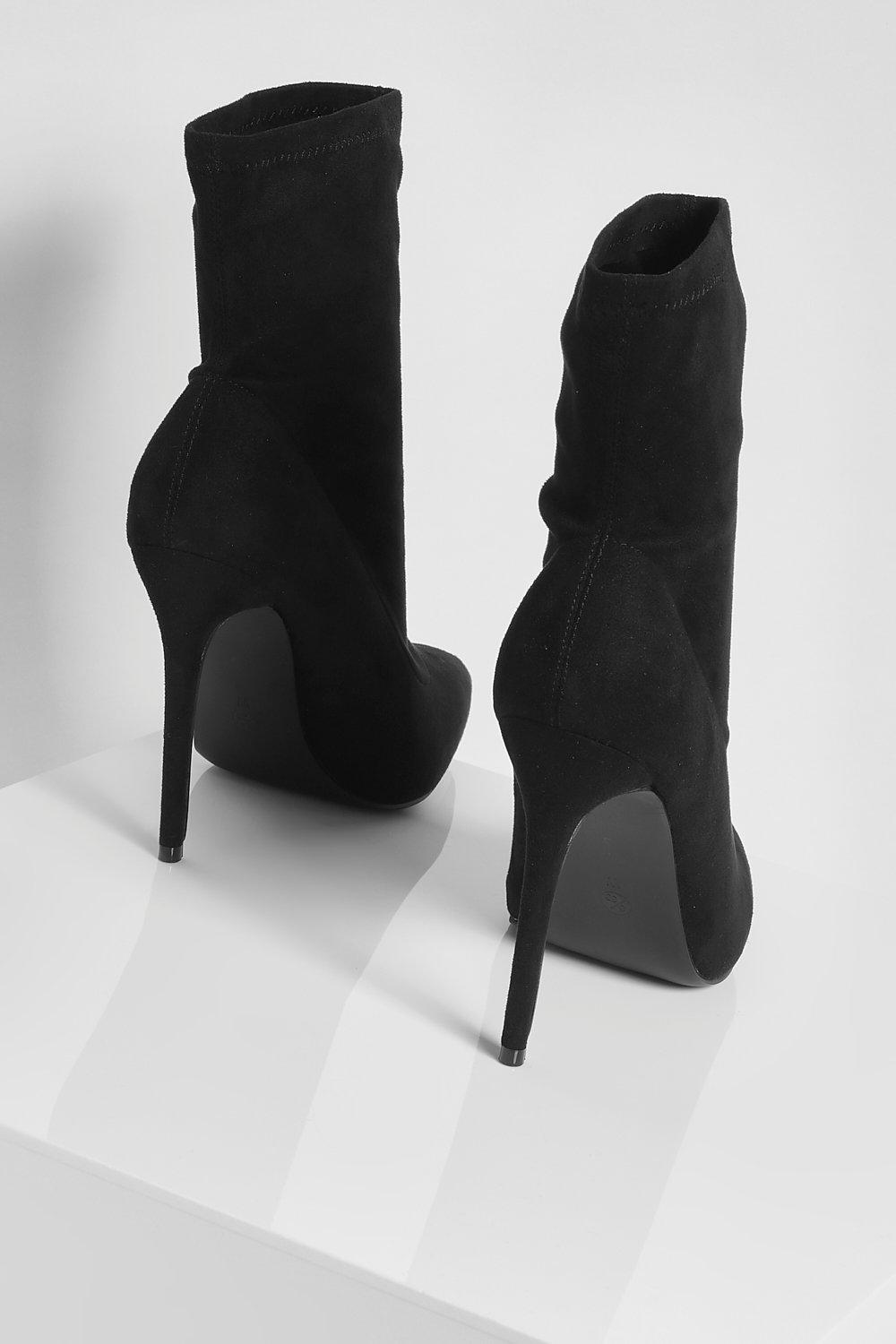 Black suede ankle boots 2024 stiletto