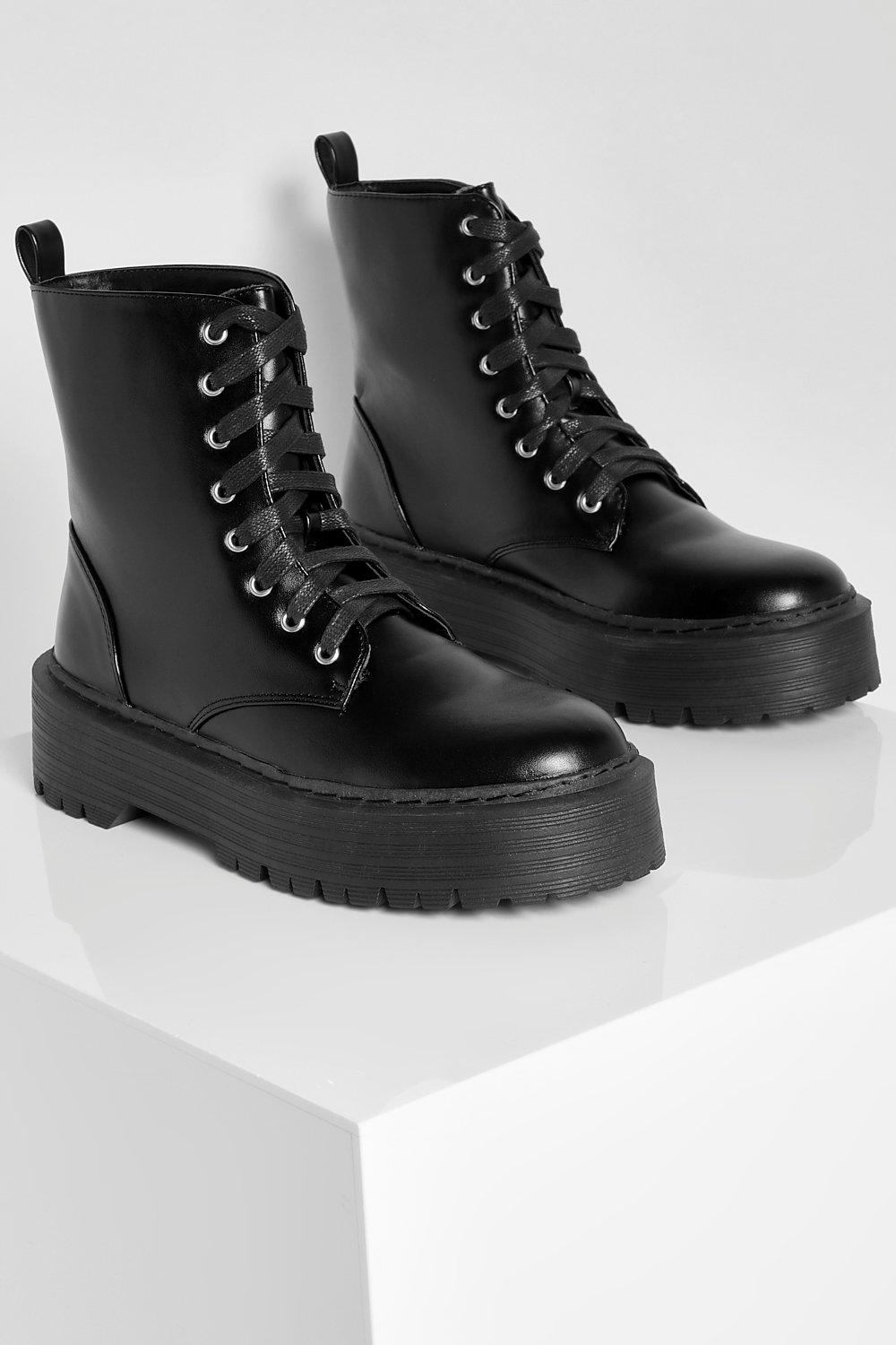 Boohoo lace shop up boots