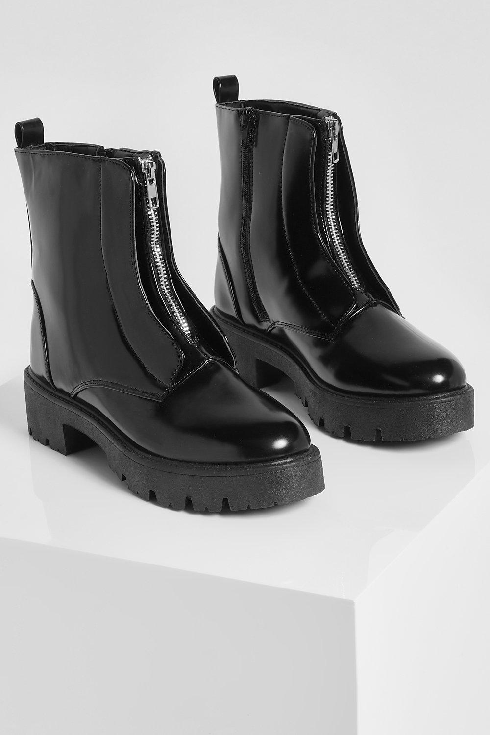 Bottines zippées online devant