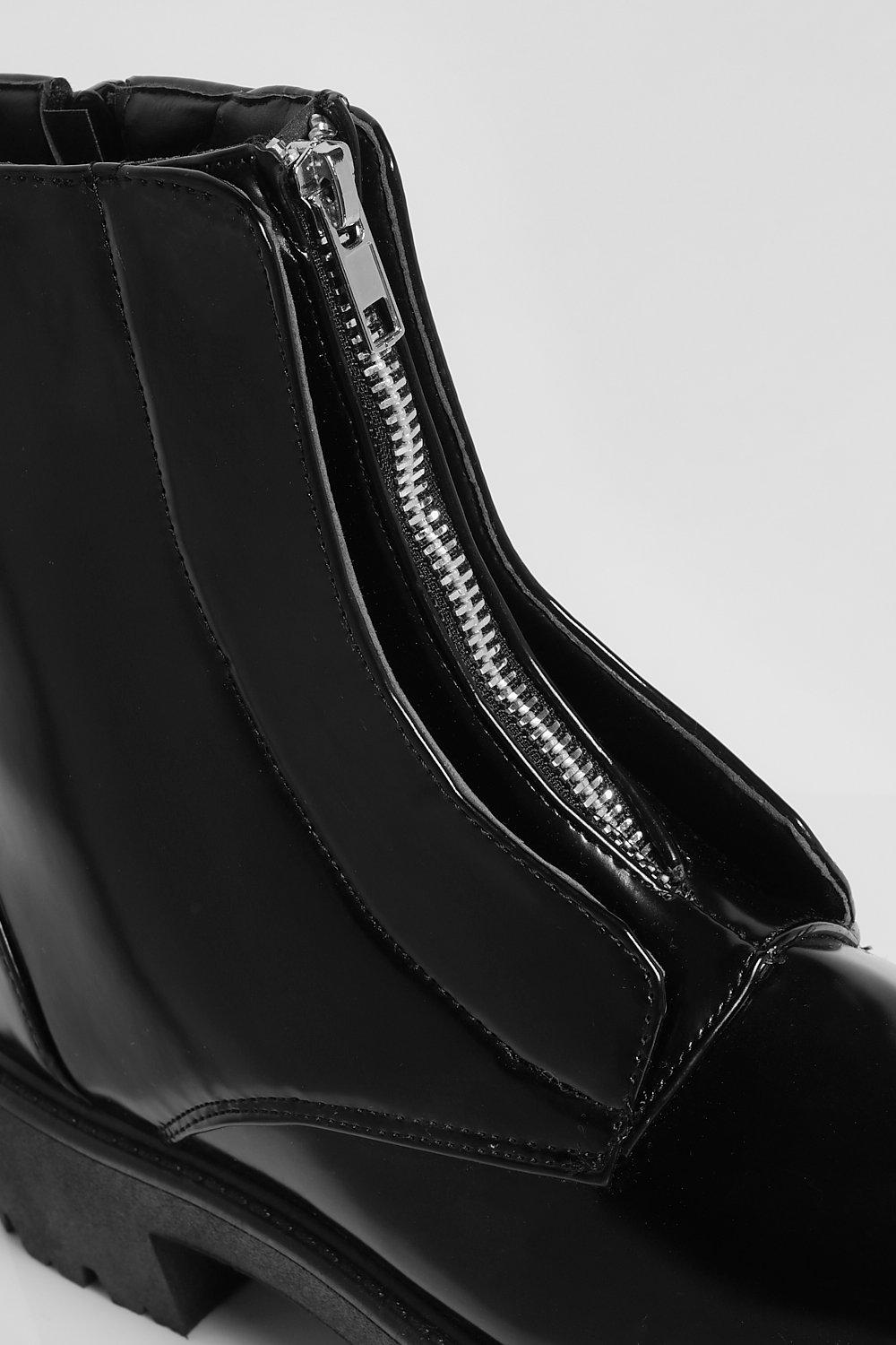 Bottines zippées best sale devant femme