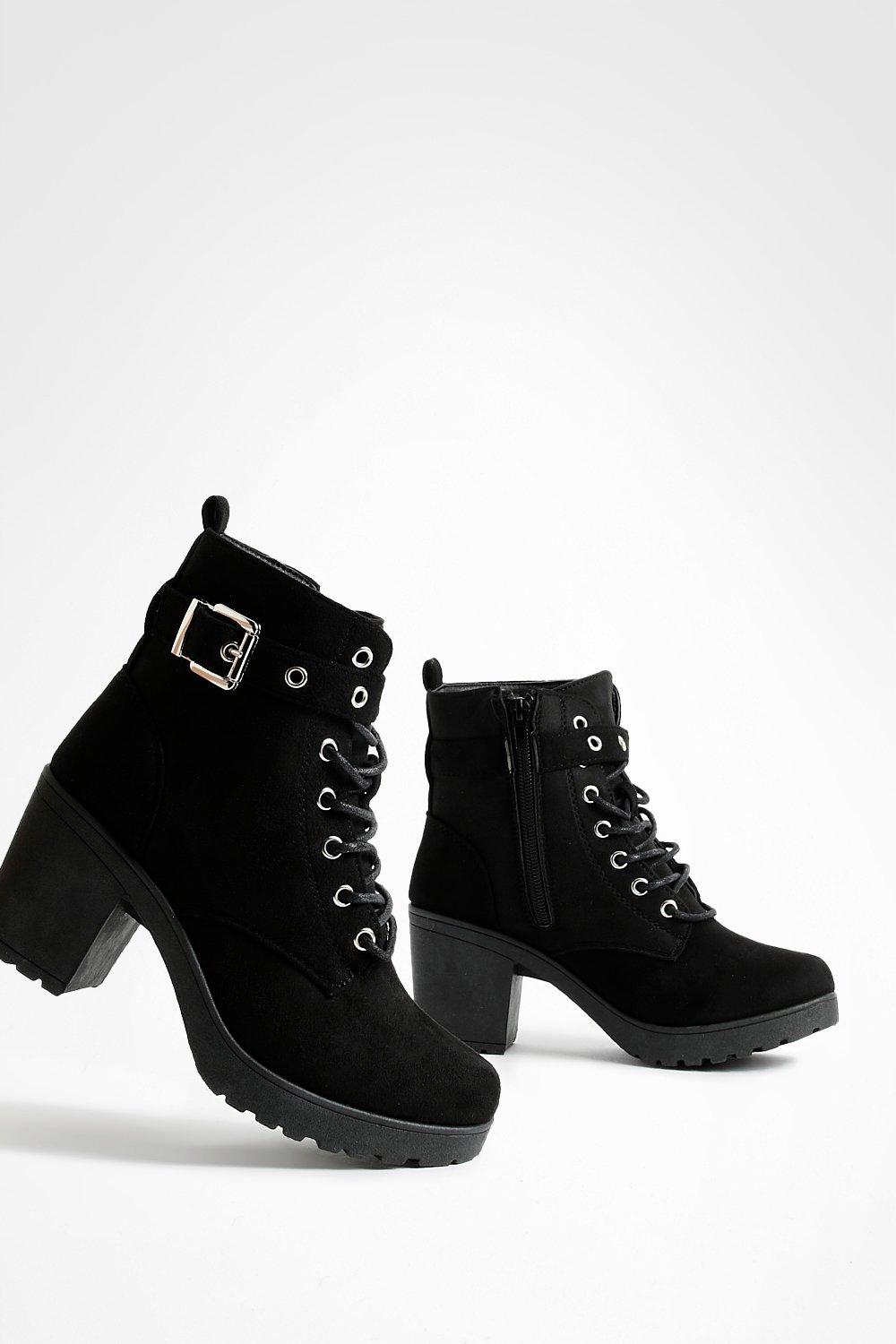 Bottines motardes lacets femme sale