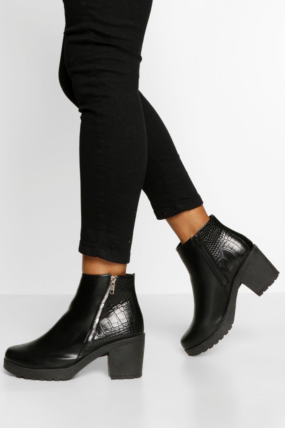 womens chunky chelsea boots uk