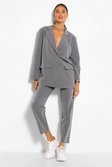 Grey Pinstripe Relaxed Trouser