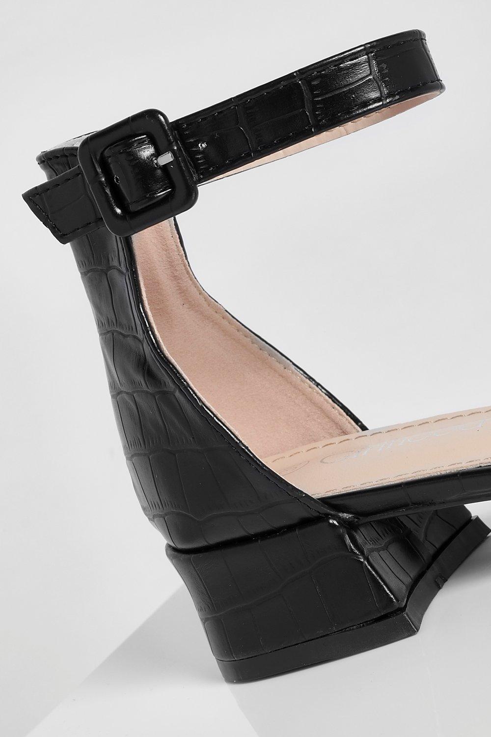 block heel ballerina pumps