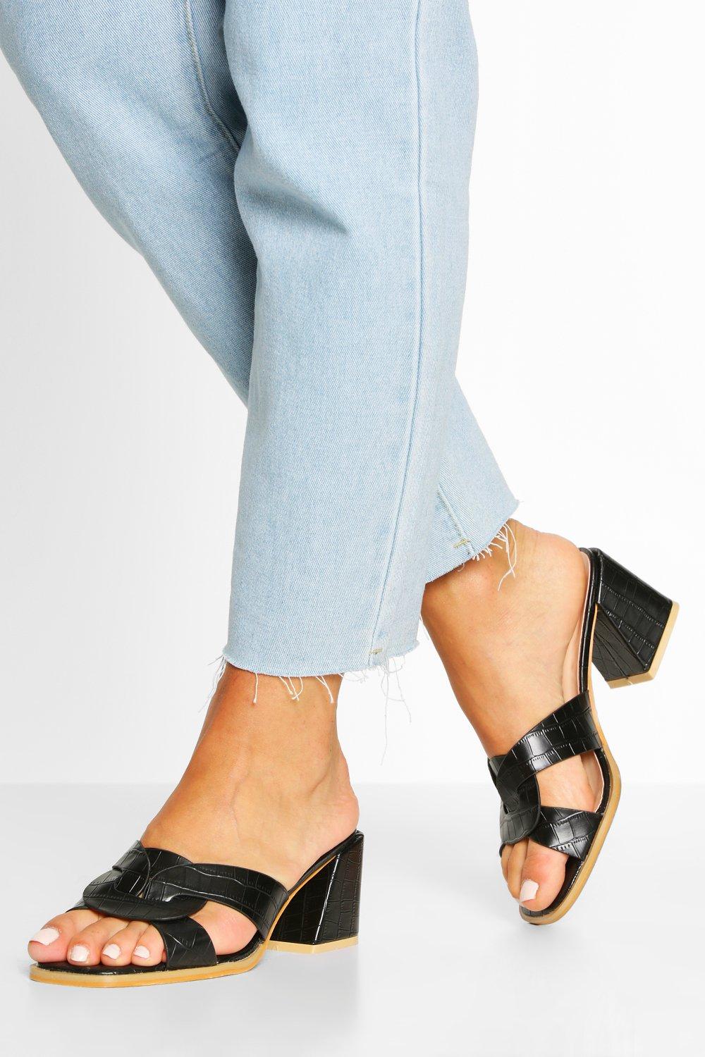 low block heel mules