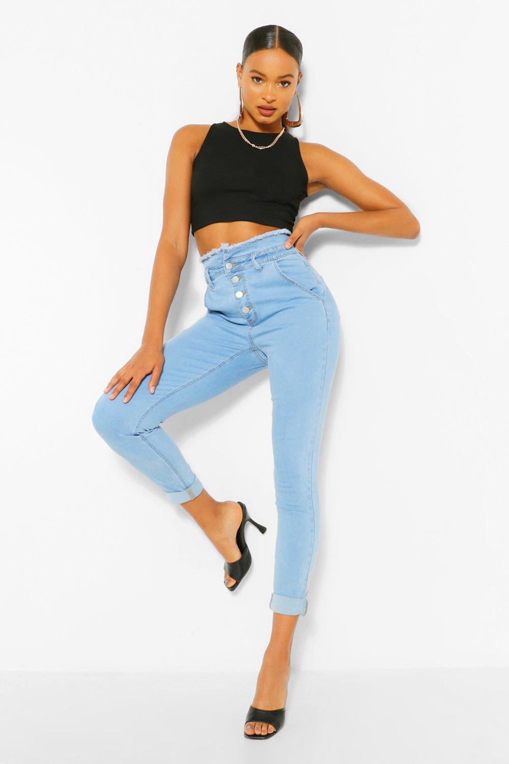 boohoo paperbag jeans