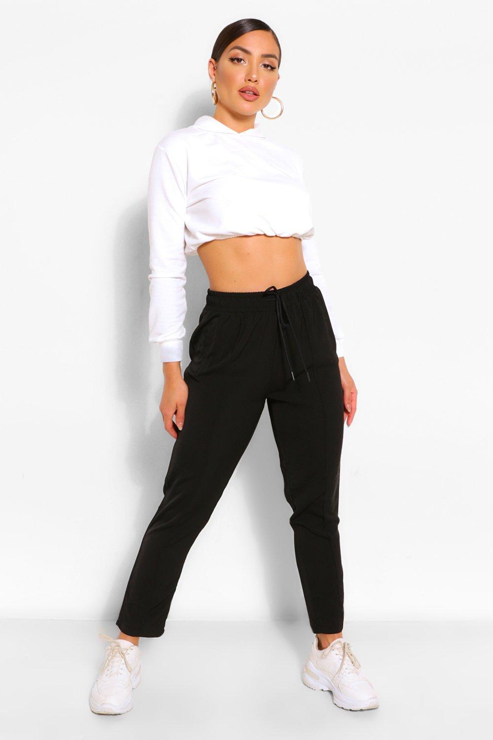 black tie waist joggers