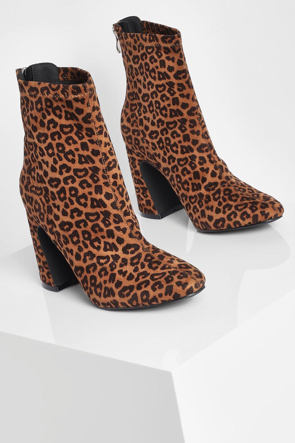 Bottines chaussettes outlet leopard