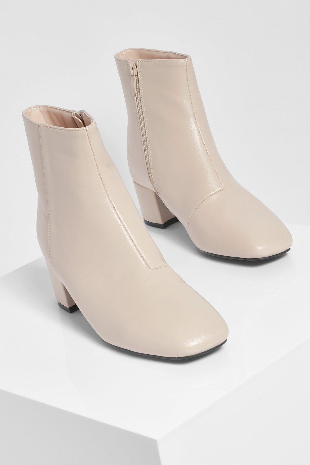 Low Block Heel Shoe Boot