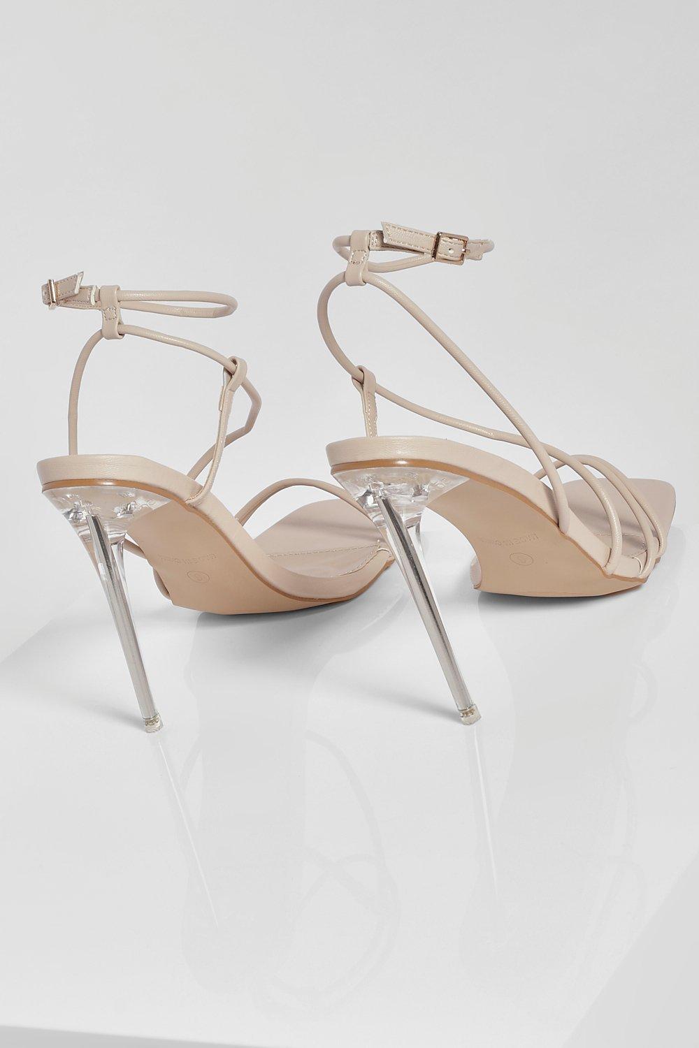 Talon aiguille transparent sales