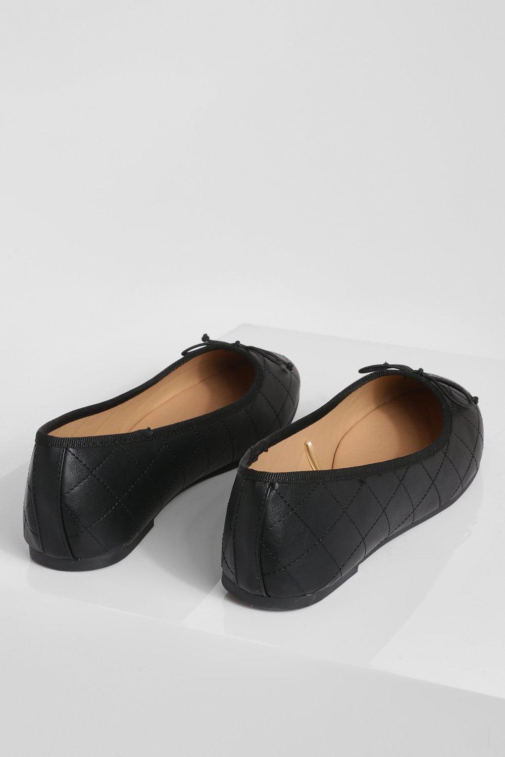 Quilted Basic Ballet Flats boohoo CA